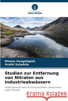 Studien zur Entfernung von Nitraten aus Industrieabwässern Vangalapati, Meena, Saladula, Sruthi 9786208774844
