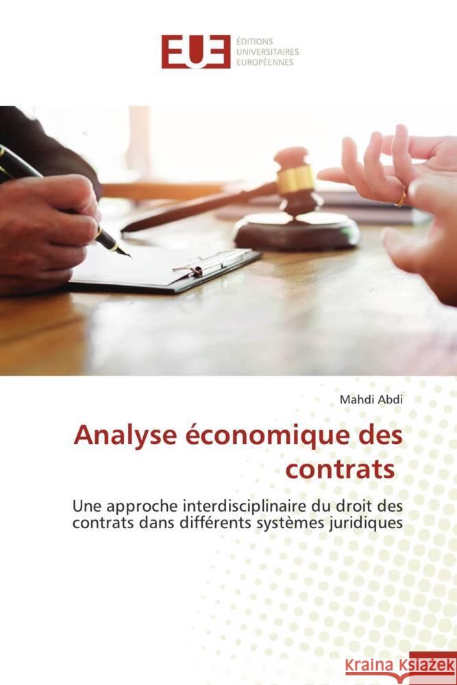 Analyse économique des contrats Abdi, Mahdi 9786208822866