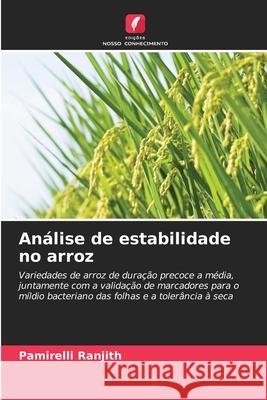 Análise de estabilidade no arroz Ranjith, Pamirelli 9786209148941