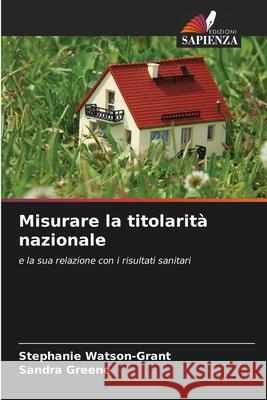 Misurare la titolarità nazionale Watson-Grant, Stephanie, Greene, Sandra 9786209340635