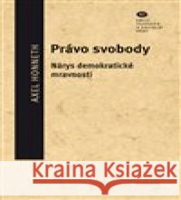 Právo svobody Axel Honneth 9788070075449