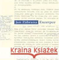 Excerpce Jan Zábrana 9788072157228