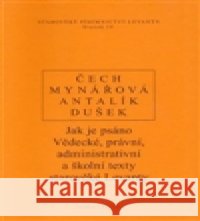 Jak je psáno Jan Dušek 9788072984497