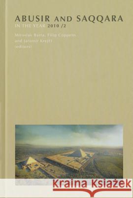 Abusir and Saqqara in the Year 2010: Volume 2 Miroslav Barta Filip Coppens Jaromir Krejci 9788073083854 Czech Institute of Egyptology Charles Univers