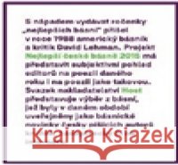 Nejlepší české básně 2015 Tomáš Gabriel 9788074915550