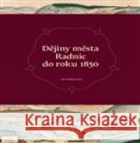 Dějiny města Radnic do roku 1850 Jan Kilián 9788088030539