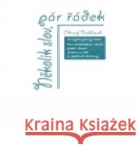 Několik slov, pár řádek Charif Bahbouh 9788088099055 Dar Ibn Rushd