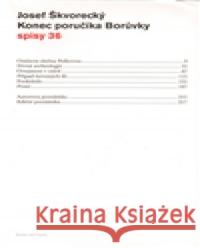 Konec poručíka Borůvky Josef Škvorecký 9788090418653 Books and Cards