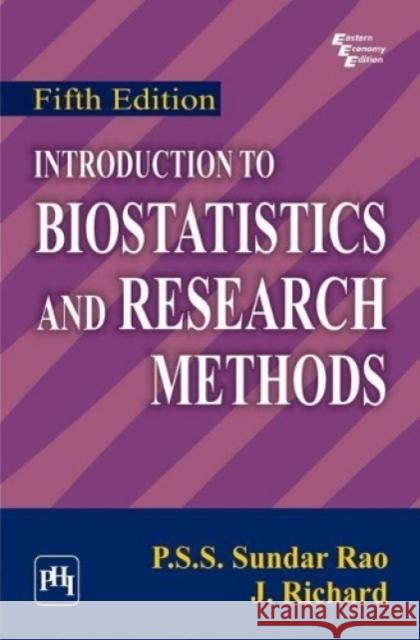 Introduction to Biostatistics and Research Methods R. Rao   9788120345201 PHI Learning