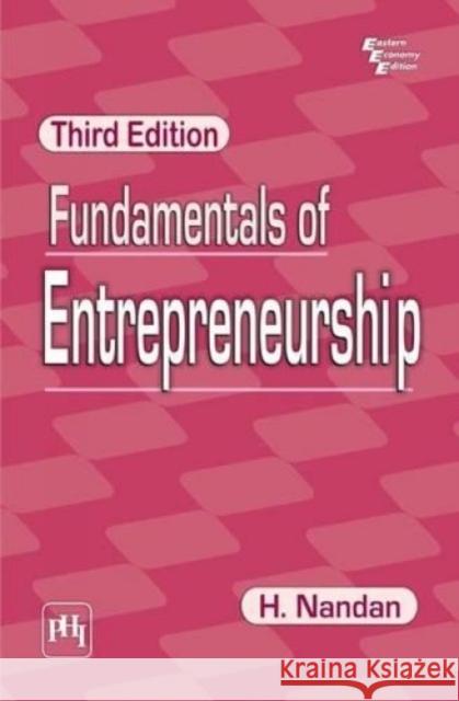 Fundamentals of Entrepreneurship NANDAN 9788120347502 