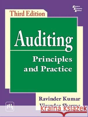 Auditing: Principles and Practice Ravinder Kumar Virender Sharma  9788120350984 PHI Learning