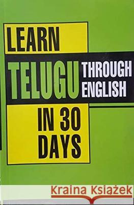 Learn Telugu in 30 Days Through English  9788128811883 Diamond Pocket Books