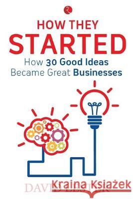 How They Started David Lester 9788129149916 Rupa Publications