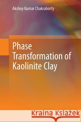 Phase Transformation of Kaolinite Clay Akshoy Kumar Chakraborty 9788132228714 Springer
