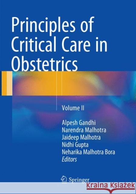 Principles of Critical Care in Obstetrics: Volume 2 Gandhi, Alpesh 9788132238157