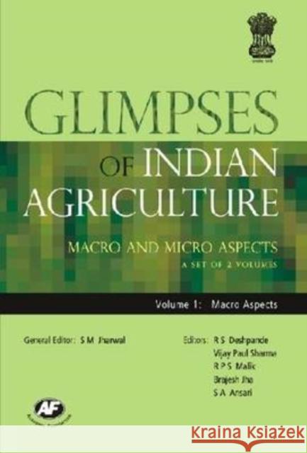 Glimpses of Indian Agriculture S. M. Jharwal S. A. Ansari R. S. Deshpande 9788171885978 Academic Foundation