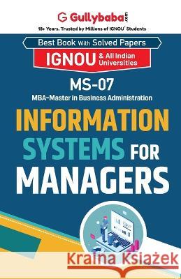MS-07 Information Systems for Managers A. K. Saini 9788189086688 Gullybaba Publishing House Pvt Ltd