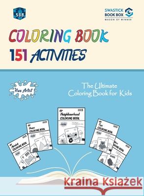 SBB Coloring Book 151 Activities Swastick Book Box 9788194804826 Swastick Book Box