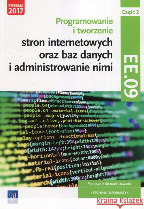 Programowanie i tworzenie stron int. Kw.EE.09 cz.2 Klekot Agnieszka Klekot Tomasz 9788302173622 WSiP