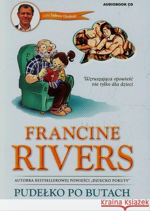 Pudełko po butach + Audiobook CD białe Rivers Francine 9788363097530 Bogulandia