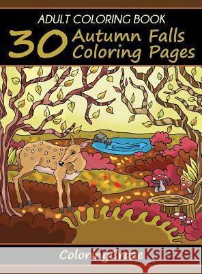 Adult Coloring Book: 30 Autumn Falls Coloring Pages Coloringcraze 9788365560162 Coloringcraze.com