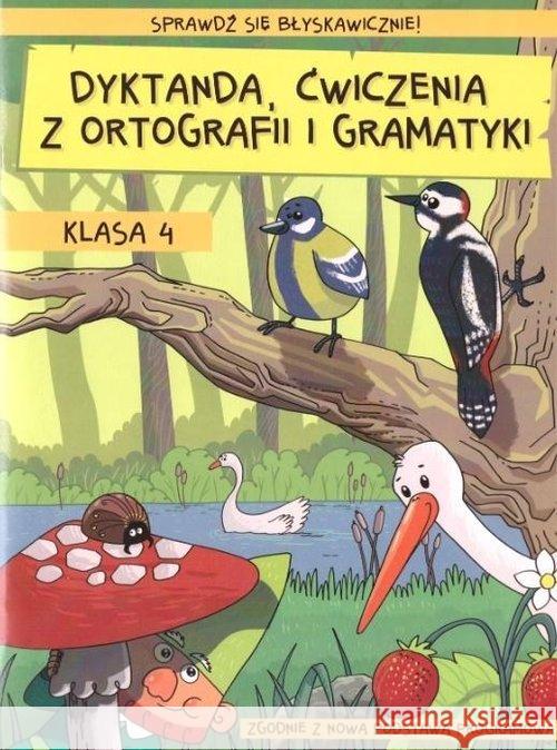 Dyktanda, ćwiczenia z ortografii i gramatyki KL.4 Zaręba Wiesława 9788365577153 Kameleon Wydawnictwo