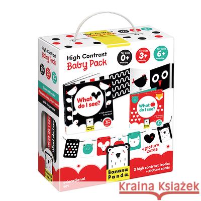 High Contrast Baby Pack 0+/3m+ Banana Panda Inc 9788365773760