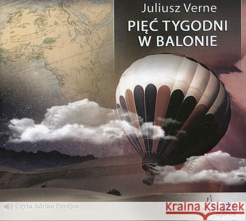 Pięć tygodni w balonie Audiobook Verne Juliusz 9788366044067 Qes Agency