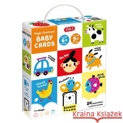 High Contrast Baby Cards 6m+ 9m+ Banana Panda 9788366762770