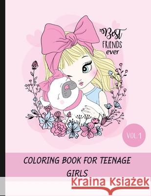 Coloring book for teenage girls Dagna Banaś 9788367106238 Zu Luxpad Publishing
