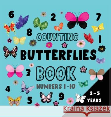 Counting butterflies book numbers 1-10 Dagna Banaś 9788367106252 Zu Luxpad Publishing