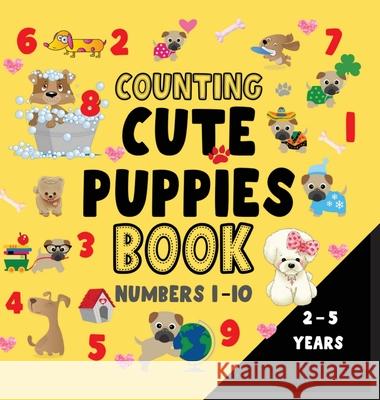 Counting puppies book numbers 1-10 Dagna Banaś 9788367106269 Zu Luxpad Publishing