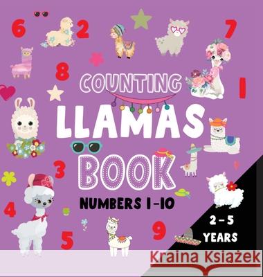 Counting llamas book numbers 1-10 Dagna Banaś 9788367106276 Zu Luxpad Publishing