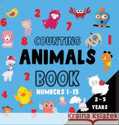 Counting animals book numbers 1-15 Dagna Banaś 9788367106306 Zu Luxpad Publishing