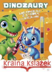 Kolorowanka Dinozaury z kredką i naklejkami Katarzyna Salamon 9788367900461