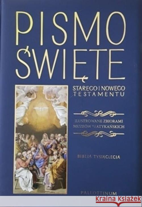 Biblia Tysiąclecia- NT i ST ilustrowana, granat  9788370148362 Pallottinum