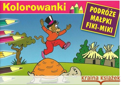 Malowanka - Podróże małpki Fiki-Miki. Żółw G&P Walentynowicz Marian Makuszyński Kornel 9788372722997 G&P