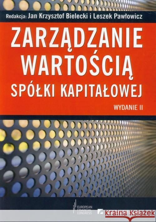 Zarządzanie wartością spółki kapitałowej  9788375566635 CeDeWu