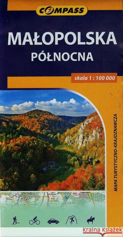 Mapa tur-krajoznawcza - Małopolska północna  9788376055077 Compass