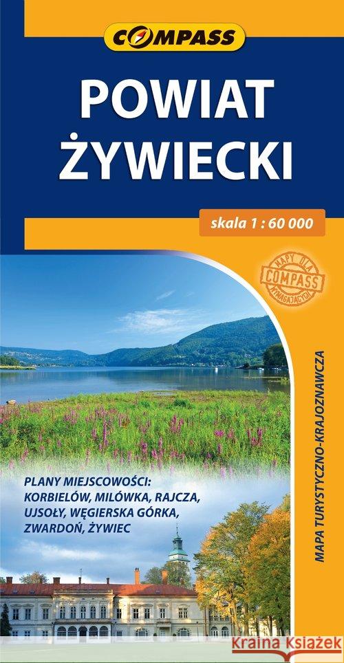 Mapa tur-krajoznawcza - Powiat Żywiecki 1:60 000  9788376055190 Compass