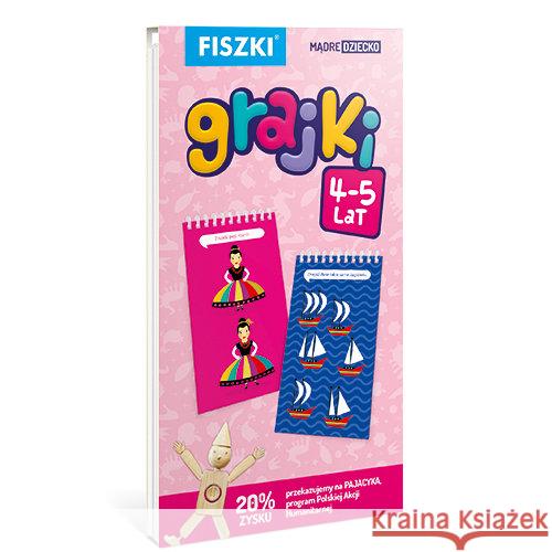 Fiszki. Grajki 4-5 lata Perczyńska Kinga 9788378432333 Cztery Głowy