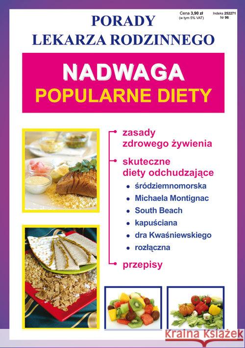 Nadwaga Popularne diety  9788378985709 Literat