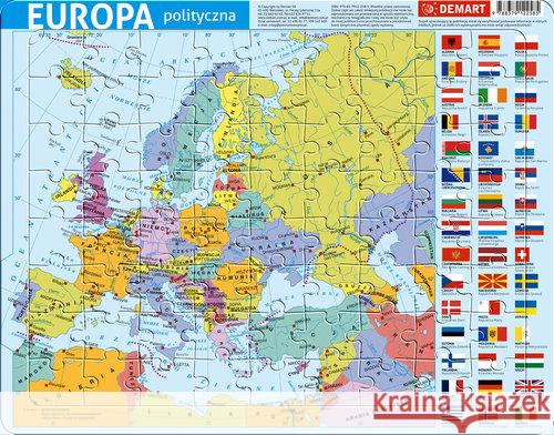 Puzzle ramkowe - Europa administracyjna  9788379122585 Demart