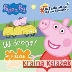 Świnka Peppa. W drogę!. Ukłdanka, kolorowanka opracowanie zbiorowe 9788379947690