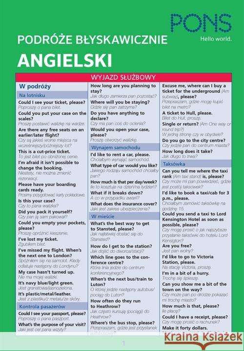 Podróże błyskawicznie. Angielski  9788380635159 LektorKlett