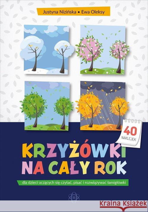 Krzyżówki na cały rok dla dzieci uczących się.. Nizińska Justyna Oleksy Ewa 9788380803367 Harmonia