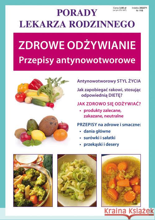 Zdrowe odżywianie Przepisy antynowotworowe Szczepańska Sylwia 9788381141031 Literat