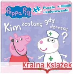 Peppa Pig. Puzzle i kolorowanki. Kim zostanę opracowanie zbiorowe 9788381576819 Media Service Zawada