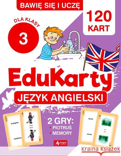 EduKarty. Język angielski dla kl. 3 Paszylk Bartłomiej 9788381725996 Dragon