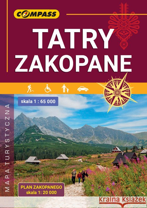Mapa Tatry Zakopane 1:65 000  9788381840316 Compass